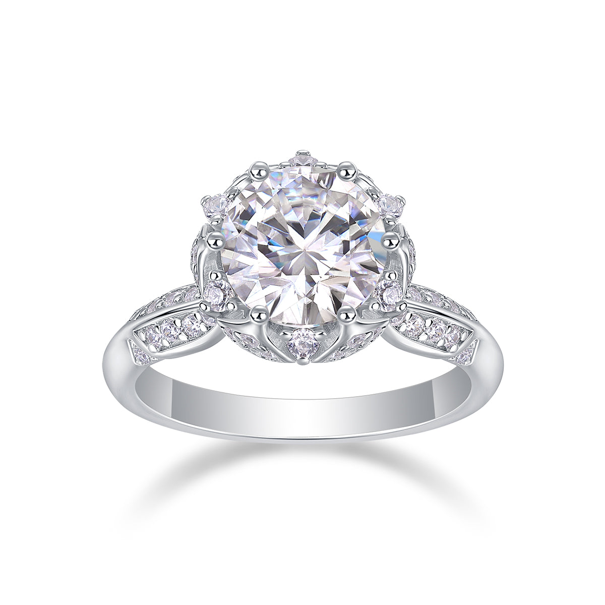 Theater of Love™ 2-Carat Moissanite Wedding Ring Set