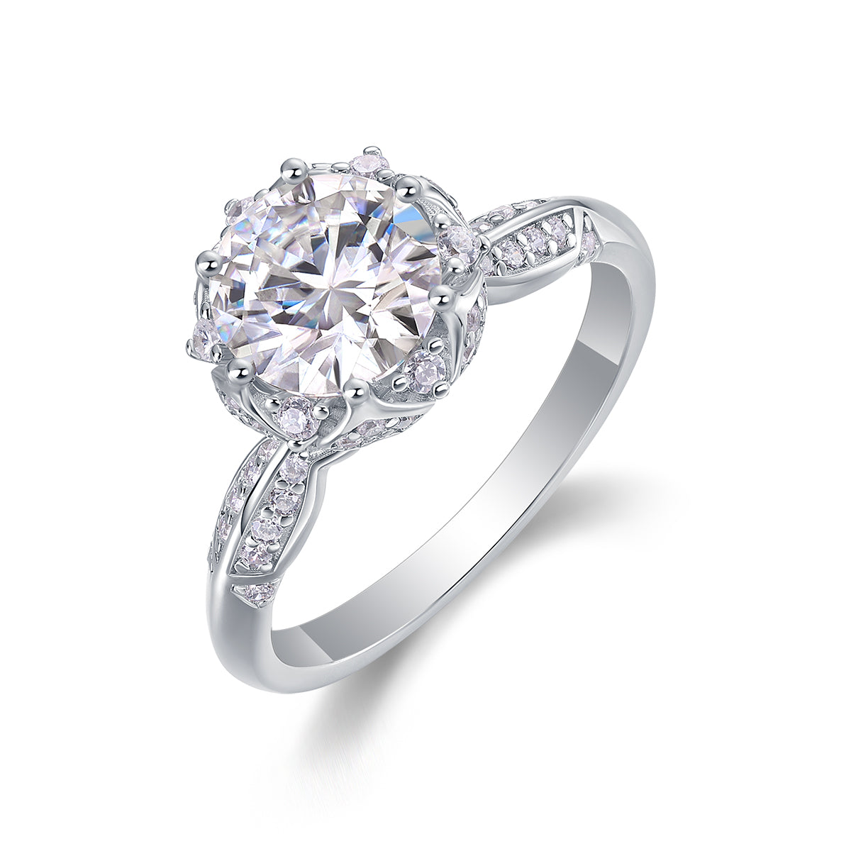 Theater of Love™ 2-Carat Moissanite Wedding Ring Set